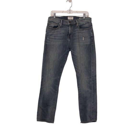 Frame Denim Blue Cotton Blend  Skinny Jeans Men’s  Size 34 - Picture 1 of 12